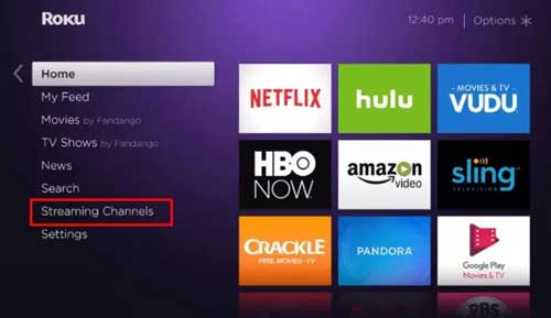 Canales de Streaming de roku