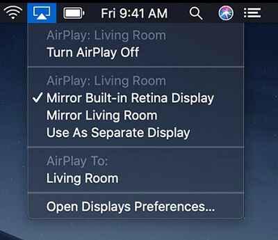 airplay de una mac