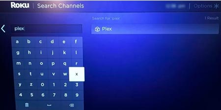 buscar plex en roku