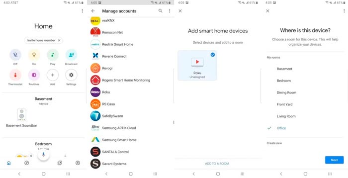 Google Assistant con Roku