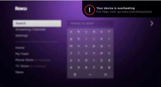 roku el dispositivo se está sobrecalentando