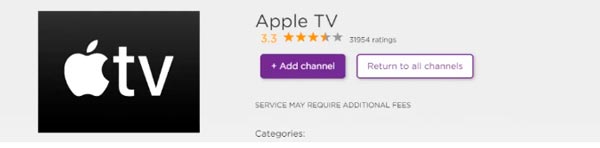 añadir apple tv+ a roku