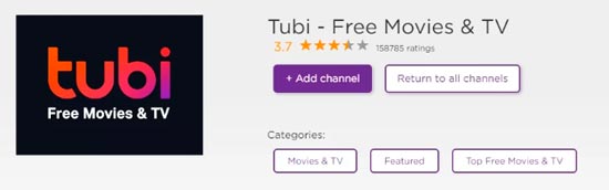 añadir tubi tv en roku