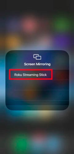 reflejar ios en roku