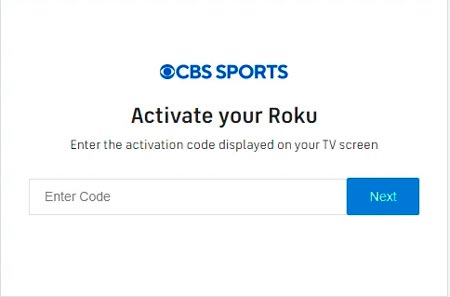 código de activación de cbs sports para roku