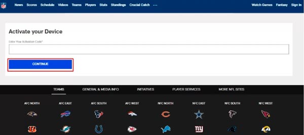 código de activación de nfl game pass