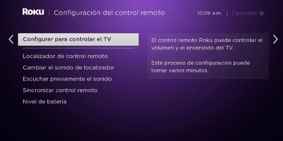 Configurar el control remoto para controlar TV