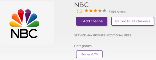 agregar nbc a roku