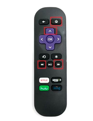 botones del control remoto Roku