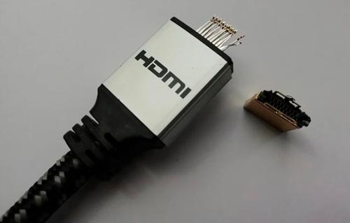 cable HDMI dañado